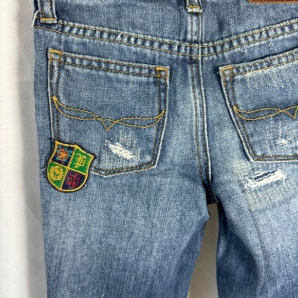 Polo Ralph Lauren Vintage Boyfriend Skinny Jeans Girls Sz 5 - Picture 9 of 15